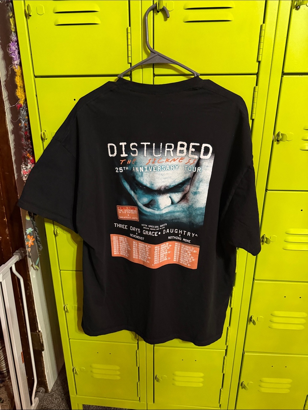 25 Years of Sickness Graphic Tee - Black Disturbed